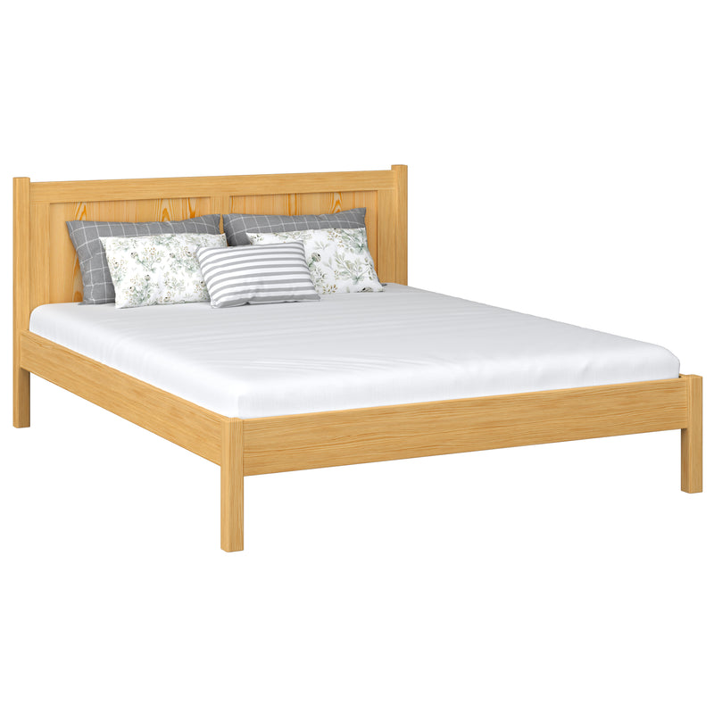 Letto matrimoniale in legno pino naturale – della camera da lettoa, legno massello, stile scandinavo