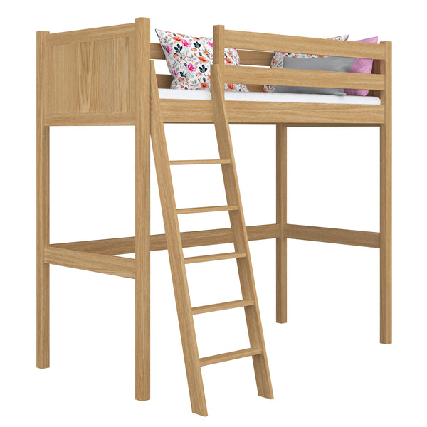 Natural Oak Loft Bed – Children’s Room, Solid Wood, Scandi Style