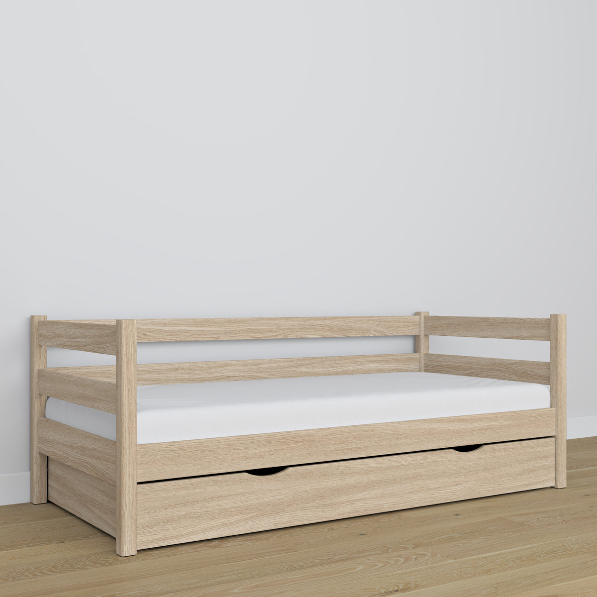 Sofa bed bleached oak – oak details and joints, Nizio Home