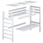 Black and Oak Wooden Loft Bed with Desk – Scandi Room Arrangement, Nizio