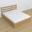 Letto matrimoniale quercia naturale – gambe e base in quercia, dettaglio