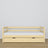 Clear pine sofa bed with drawer made of wood – dimensions and diagram, Nizio