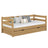 Letto divano con cassetto in rovere naturale – stanza per bambini, stile scandi Nizio