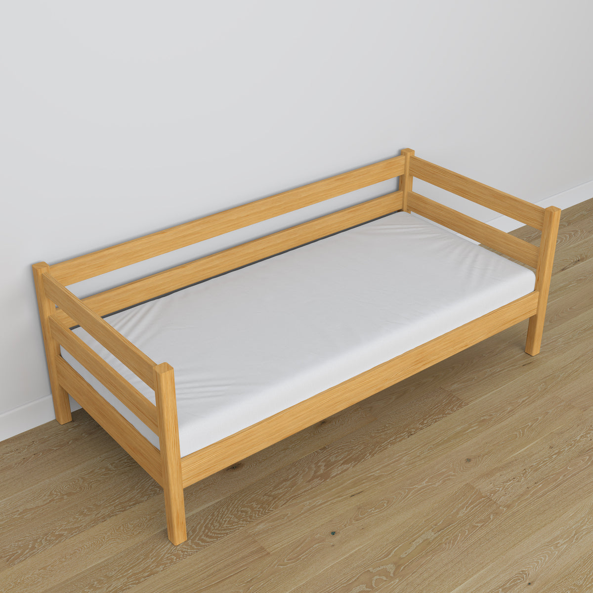 Letto divano pino naturale in legno – dimensioni e schema, Nizio
