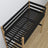 Black and Oak Wooden Loft Bed with Desk – Ladder and Joint Details