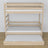 Oak Bunk Bed Bleached Oak – Dimensions and Diagram with Mattress Drawer