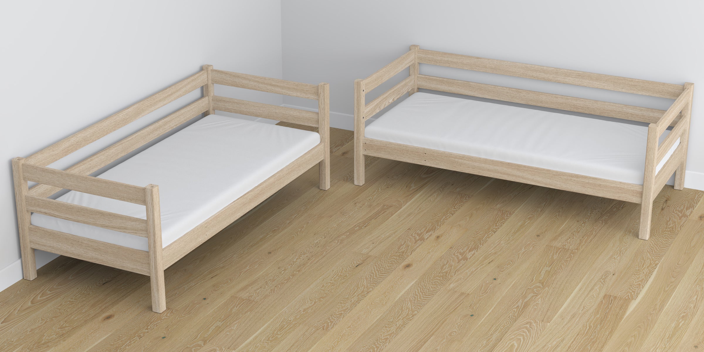 Bleached Oak Oak Bunk Bed – Dimensions and Diagram, Nizio