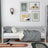 Letto divano in legno grigio – stanza per bambini, stile scandinavo Nizio