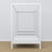 Wooden canopy bed white – side view, furniture proportions