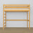 Natural Pine Wooden Loft Bed – Ladder and Joint Details, Nizio Home
