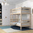 Oak Bunk Bed Bleached Oak – Two Sleeping Areas in One, Safe Construction
