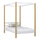 Wooden canopy bed white-oak – child’s room, Scandinavian style, Nizio