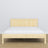 Wooden double bed clear pine – side view, proportions and shape, bedroom
