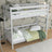 Grey Bunk Bed in Children’s Room – Scandi Arrangement, Wooden