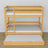Natural Pine Bunk Bed – Wooden Slatted Frame, Mattress Drawer