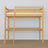 Natural Pine Wooden Loft Bed with Desk – Ladder and Joint Details