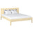 Wooden double bed clear pine – bedroom, solid wood, Scandinavian style