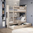 Bleached Oak Bunk Bed with Drawer – Oak Safety Rail and Ladder, Nizio
