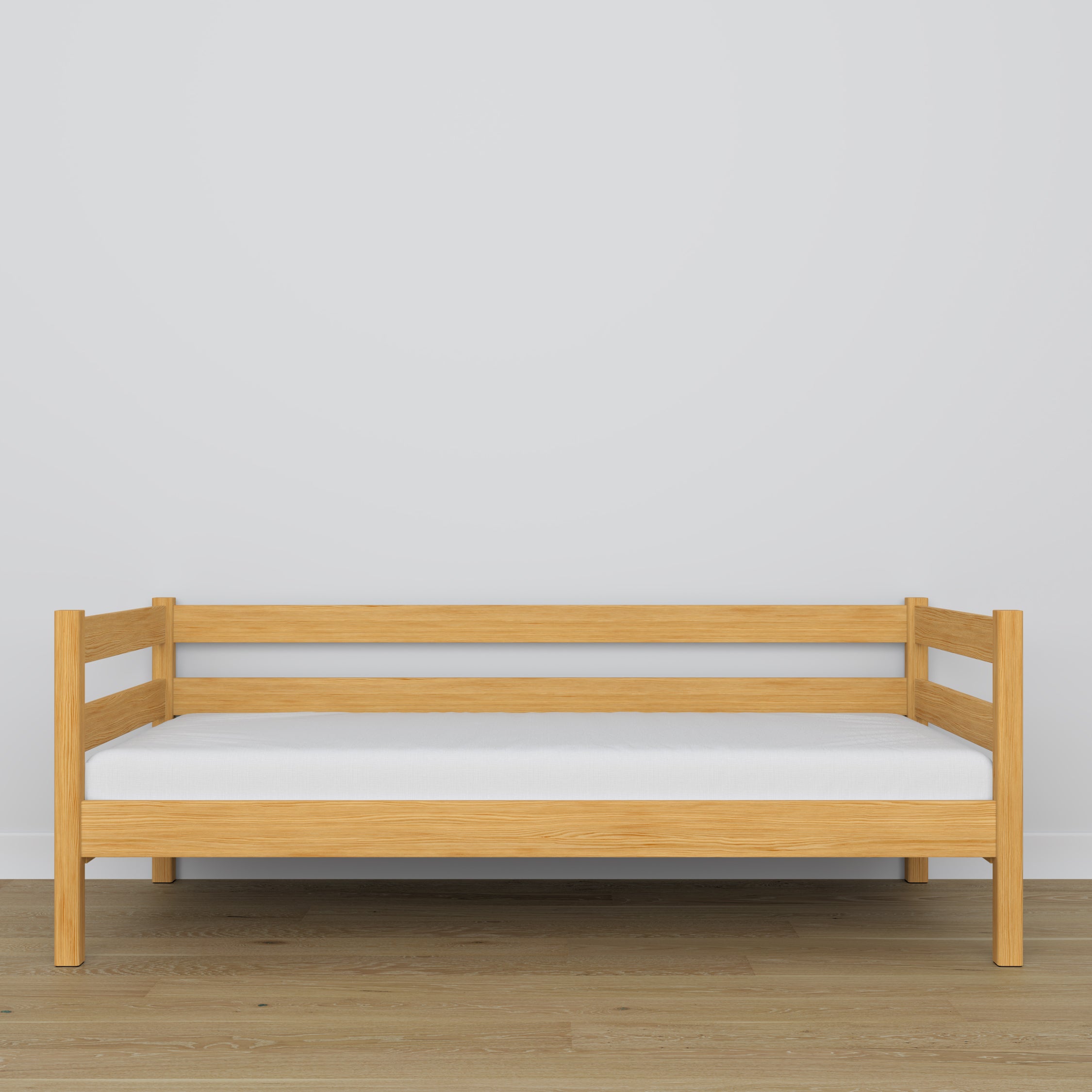 Letto divano in legno pino naturale – dettaglio legno e giunzioni, Nizio Home