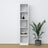 Bookcase wooden white – close-up of shelves and details, Nizio Home