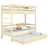 Clear Pine Wooden Bunk Bed with Mattress Drawer – Scandi Children’s Room
