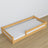 Low Bed Natural Pine in Bedroom – Scandinavian Arrangement, Wooden