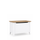 Baule in legno Scandi bianco / rovere naturale