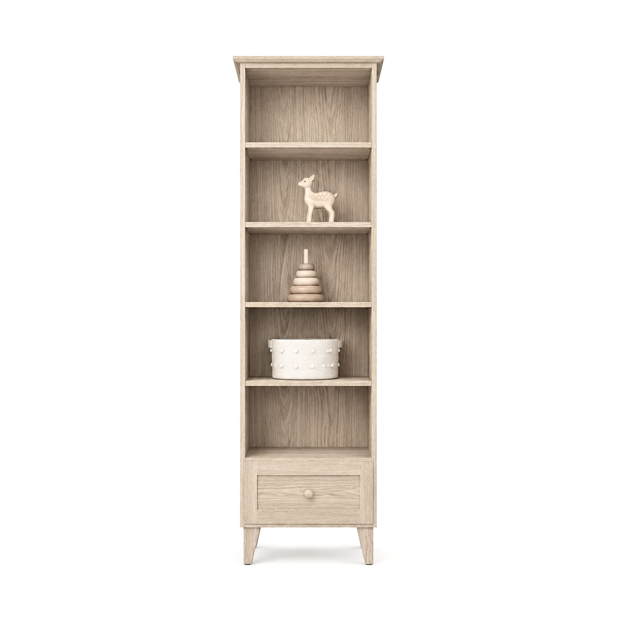 Libreria in rovere 1C 57 Scandi rovere sbiancato