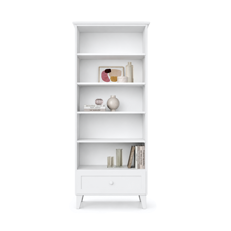 Scaffale in legno 1S 80 Scandi bianco
