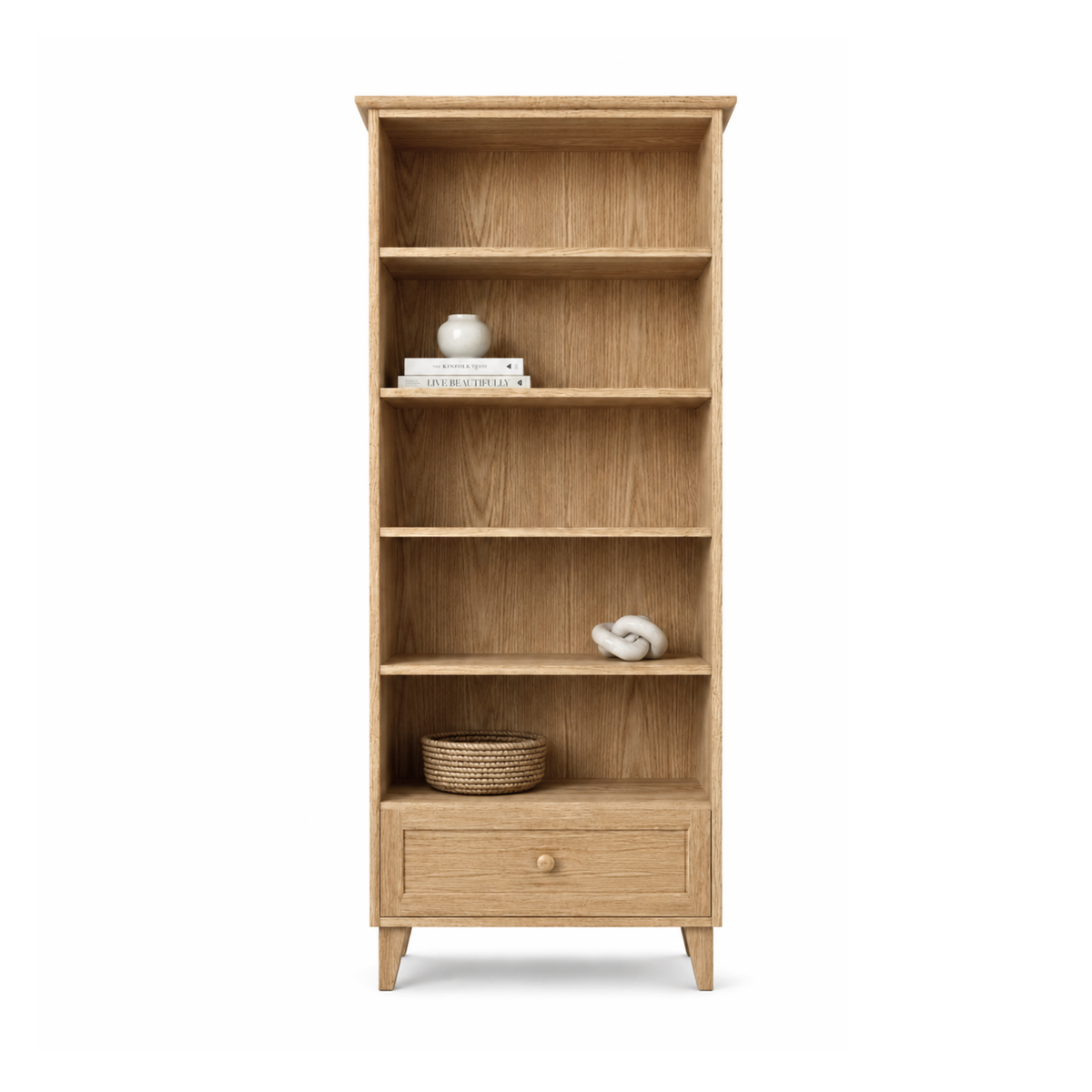 Libreria in rovere 1C 80 Scandi rovere naturale