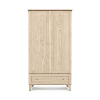 Armadio in rovere 2A1C Scandi rovere sbiancato