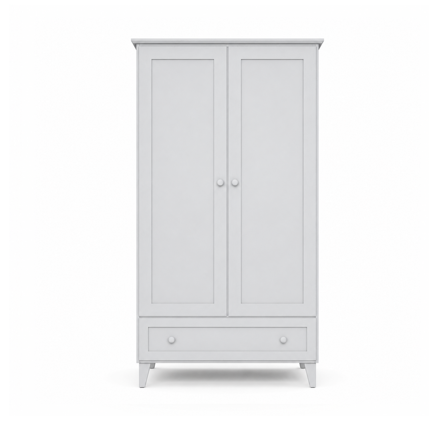Armadio in legno 2D1S Scandi grigio cenere