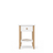 Comodino in legno 1S N01 Scandi bianco / rovere naturale