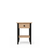Comodino in rovere 1C N01 Scandi rovere naturale / nero