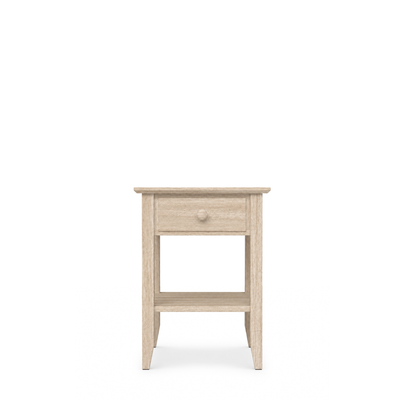 Comodino in rovere 1C N01 Scandi rovere sbiancato