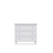 Cassettiera con 3 cassetti in legno grigio 105 cm – della camera da lettoa, stile scandinavo