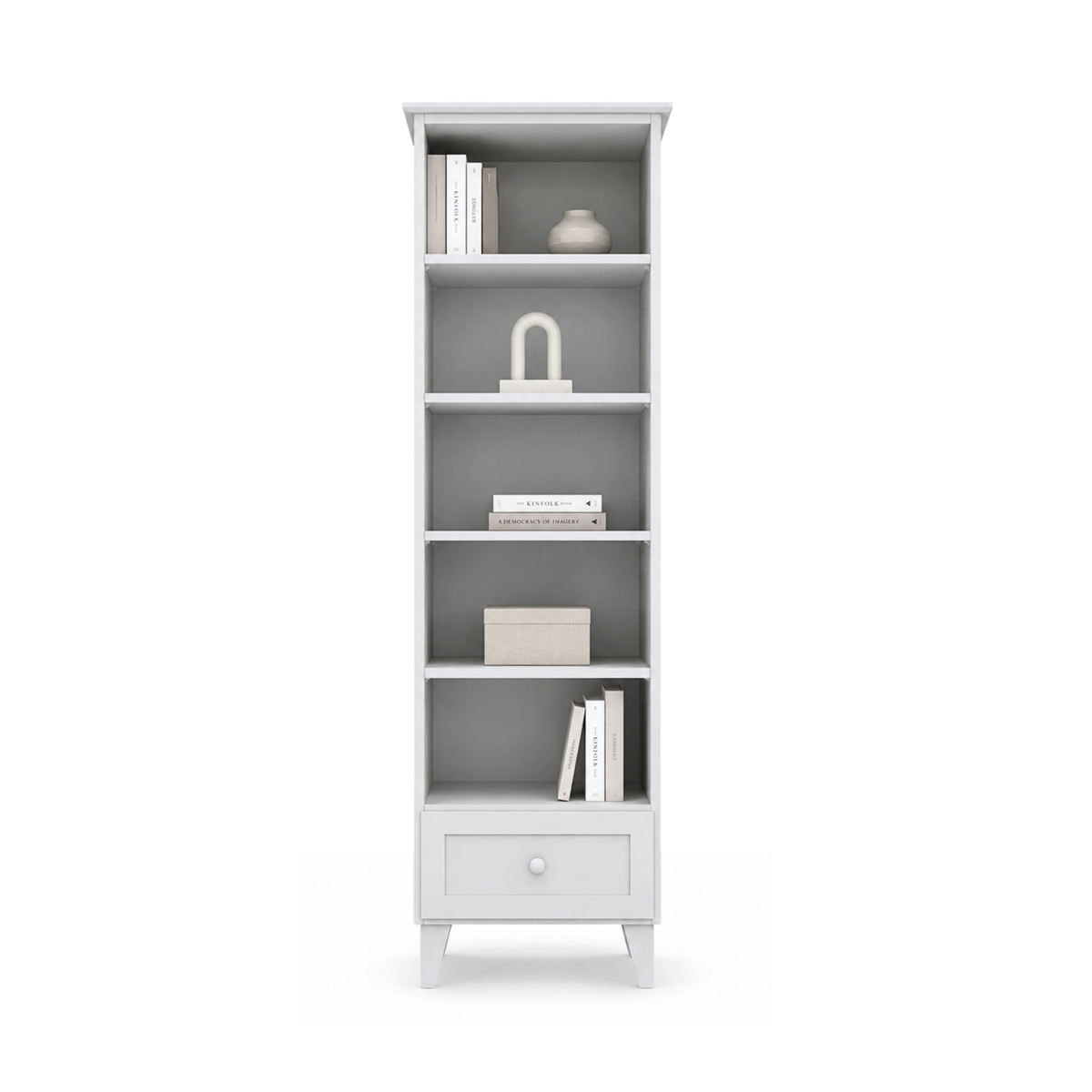 Scaffale in legno 1S 57 Scandi grigio cenere