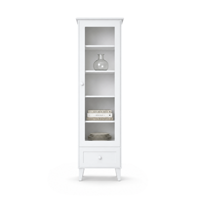 Vetrina in legno 1S 57 Scandi bianco