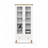 Vetrina in legno 1S 90 Scandi bianco / rovere naturale