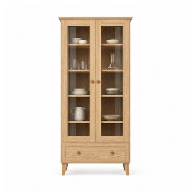 Vetrina in rovere 1C 90 Scandi rovere naturale