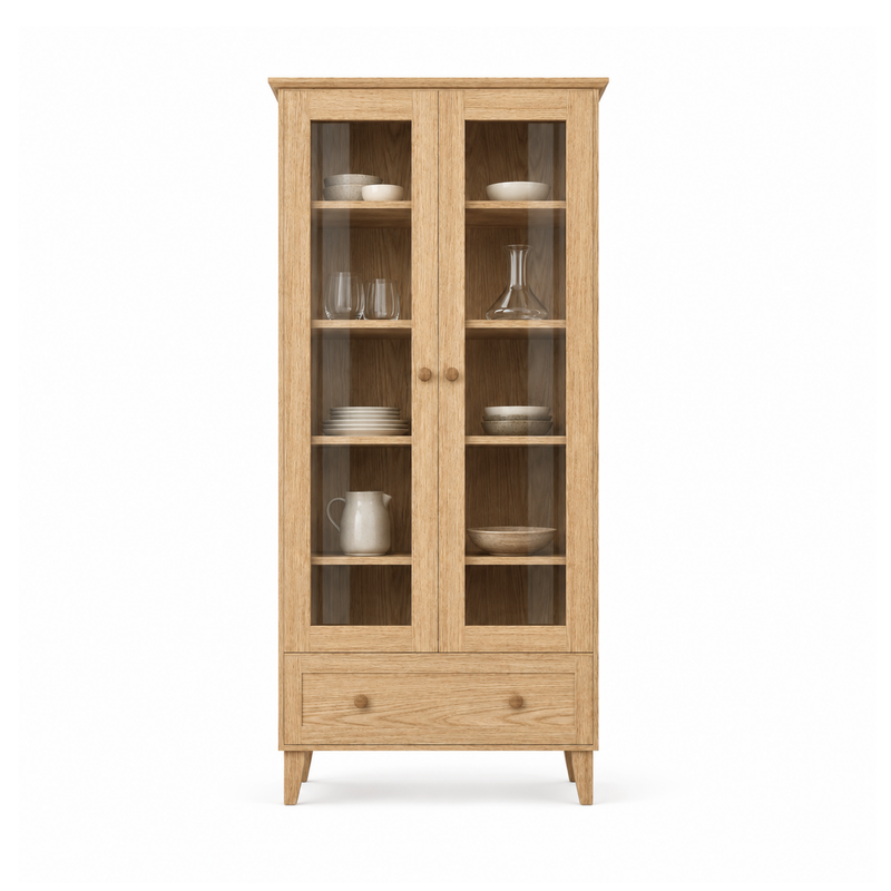 Vetrina in rovere 1C 90 Scandi rovere naturale