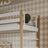 Letto a castello con cassetto bianco-quercia in legno – scandinavo design, Nizio